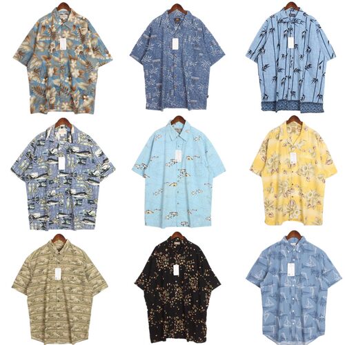 短袖衬衫vintage夏威夷嘻哈宽松