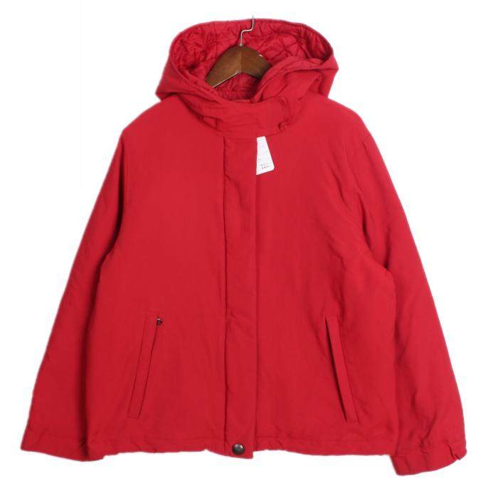 vintage古着街头意大利潮牌 英伦中古简约休闲时尚连帽棉服外套