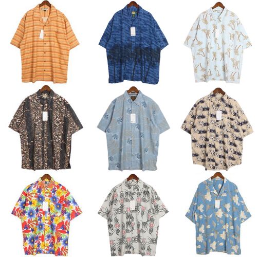 短袖短袖vintage夏威夷嘻哈宽松