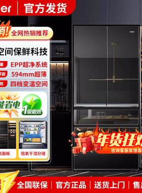 Haier/海尔 BCD-571WGHFD2BD5U1超薄零嵌四档变温epp超净系统冰箱