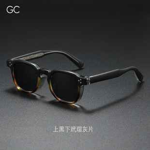 2025新款 米钉开车太阳眼镜男 方框偏光墨镜丙酸插针太阳镜潮流时尚