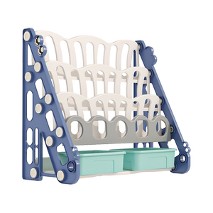 儿童书架玩具二合一收纳架宝宝小型家用绘本架落地书本玩具置物架