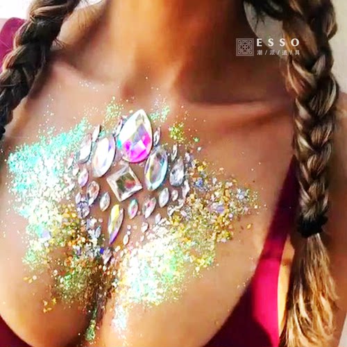 饰品欧美蹦迪性感电音节酒吧水钻