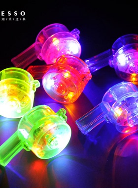 音乐节发光口哨项链成人玩具演唱会活动用品闪光助威酒吧气氛道具