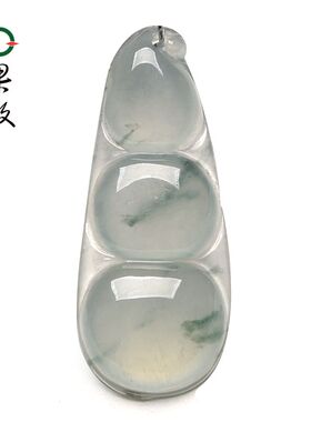X26547果敢翡翠 飘花翡翠四季豆挂件豆荚玉坠缅甸A货玉石福豆吊坠