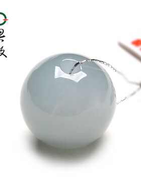 X26574果敢翡翠 翡翠圆珠挂件珠子玉坠缅甸A货玉石佛珠吊坠