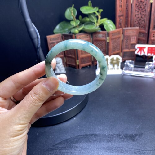 39Y23-3果敢翡翠 54 缅甸翡翠镯子玉石手镯玉镯定制 私自拍下无效
