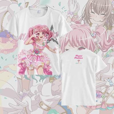 bang dream短袖t恤丸山彩Pastel Palettes二次元衣服cos定制痛衣