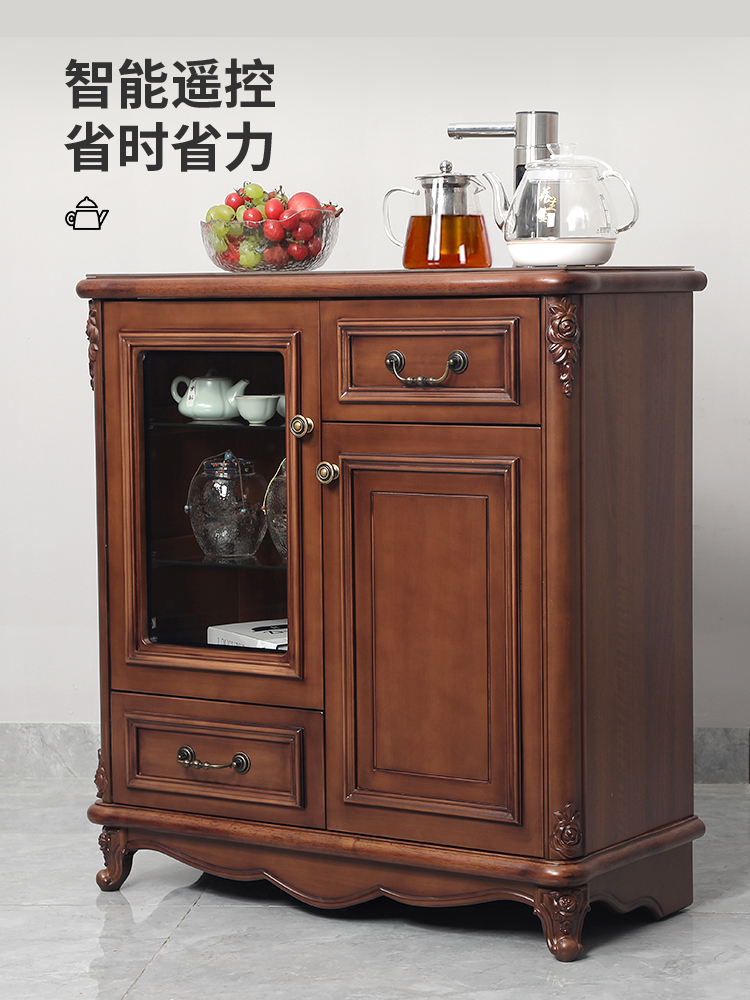 茶吧机新款家用全自动智能饮水机下置水桶一体柜子高端实木饮水柜