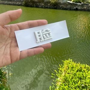 大众ID脸点评消费洗浴3D车尾标