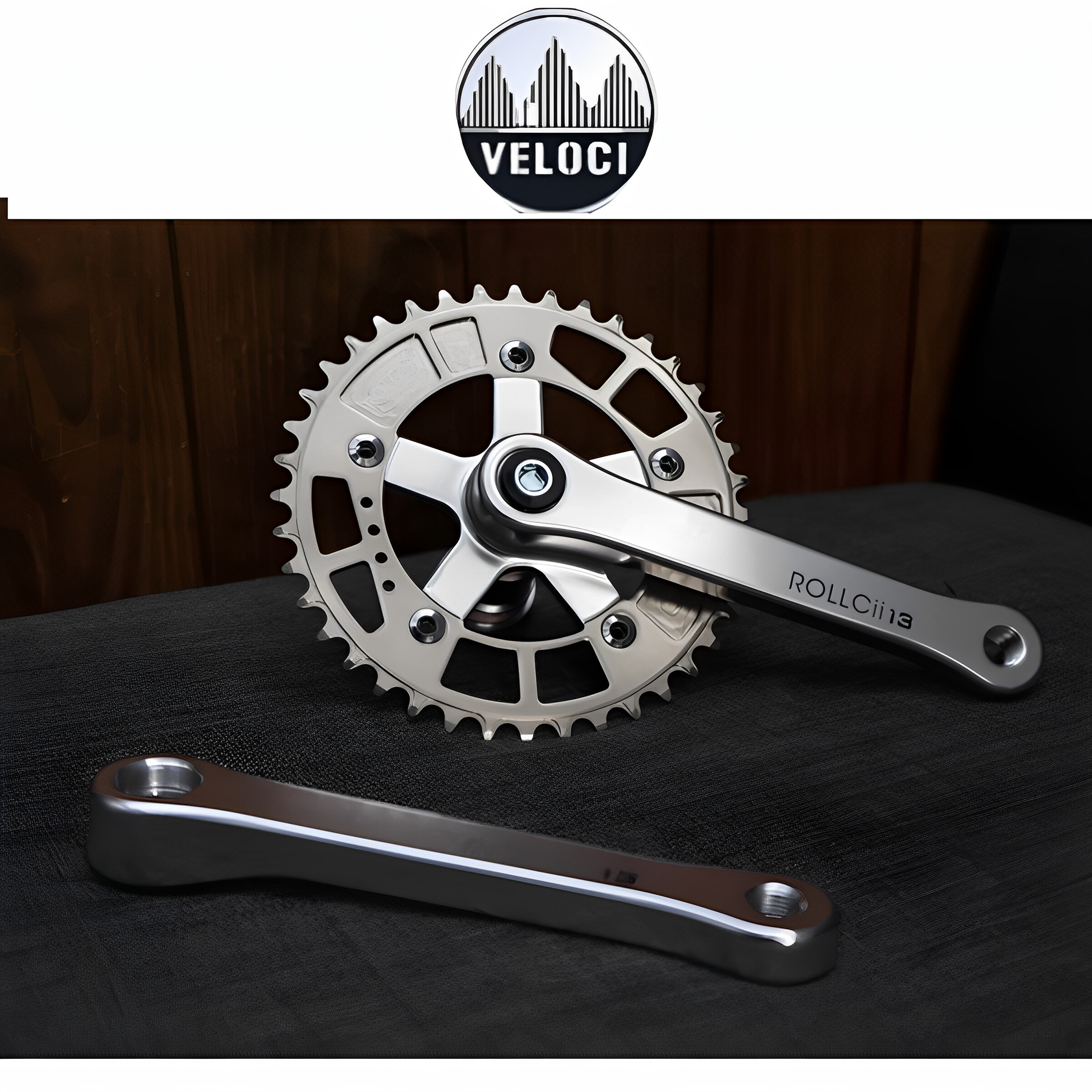 台湾 VELOCI ROLLCii 13 BCD110 瓜车复古钢架自行车铝合金曲柄组