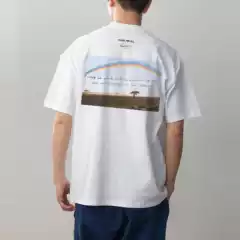 Digital Direct-Print Magnum Photo Peace for All Printed Summer Couple Outfit Pure Cotton Short-Sleeved T-Shirt for Men and Women