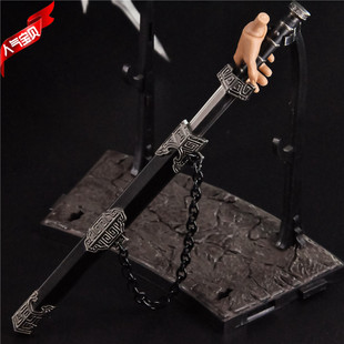 【现货】1:6 古代兵人 秦始皇佩剑汉剑宝剑带鞘游戏动漫配件兵器