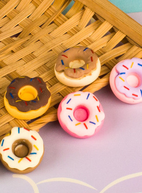 dollhouse娃娃屋食玩甜甜圈小模型装饰奶油胶diy手机壳甜点小摆件