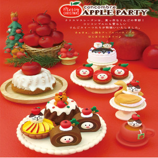 日式苹果派草莓派食玩面包烘焙咖啡巧克力店装饰拍摄道具微缩摆件
