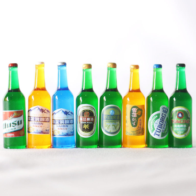 dollhouse娃娃屋啤酒瓶迷你微缩食玩系列拍摄道具摆放diy饰品配件