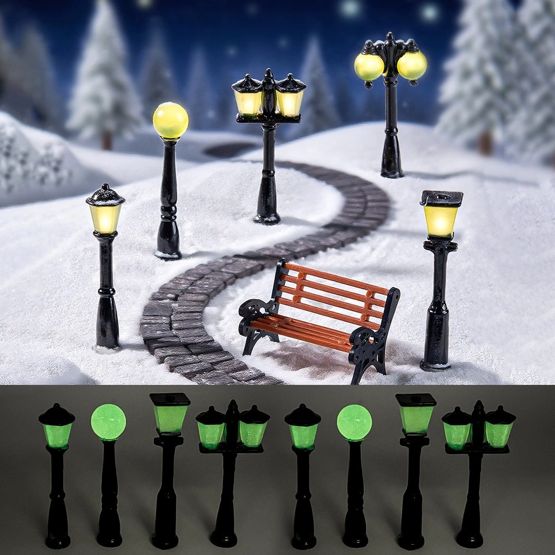 娃娃屋微景观沙盘复古怀旧仿真路灯饰品 diy装饰品迷你树脂小摆件