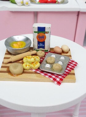 木树脂食玩道具桌面面团鸡蛋