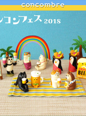 日式美人鱼猴子企鹅公仔摆件