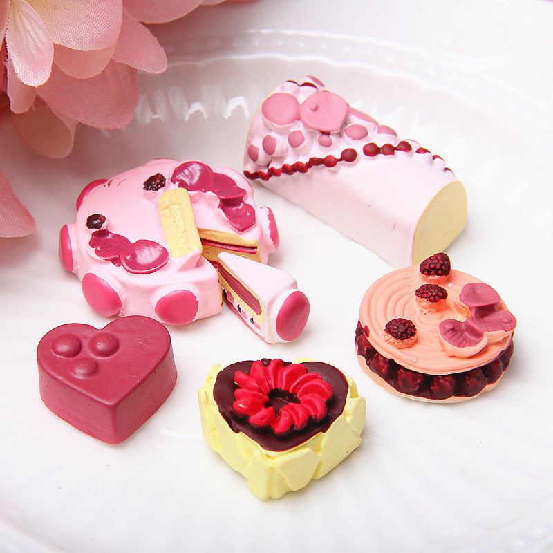 树脂娃娃屋仿真蓝莓草莓蛋糕