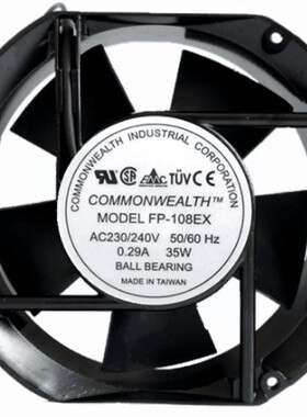 全新原装COMMONWEALTH FP-108EX 230V 0.29A 17CM 35W变频器风扇