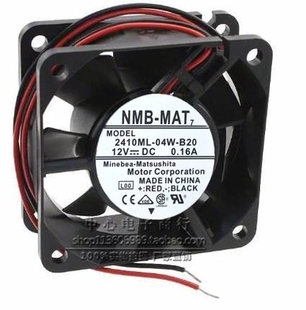 04W B20 两线 NMB 双滚珠散热风扇 0.16A 2410ML 6CM12V 原装 6025