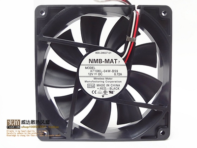 NMB 12025 12V 0.72A 12厘米 12CM 机箱散热风扇4710KL-04W-B59