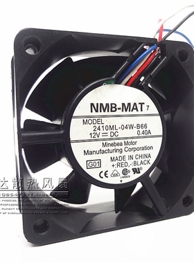 NMB 6025 12V 0.40A 6CM 6厘米 4线 CPU 机箱风扇 2410ML-04W-B69