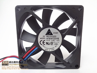 台达EFB0812HHB 8015 12V 0.40A 8CM/厘米 双滚珠 CPU大风量风扇