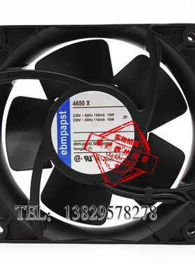 4650X 119X38MM  德国ebmpapst风机 12038 230V 18W 全金属风机