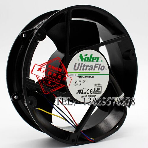 Y17L24BS2M3-01 17251 24V 1.38A NIDEC 17CM 大风量 变频器风扇