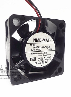 NMB 1606KL-05W-B50 4015 24V 0.08A 4CM 4厘米 2线 变频器 风扇
