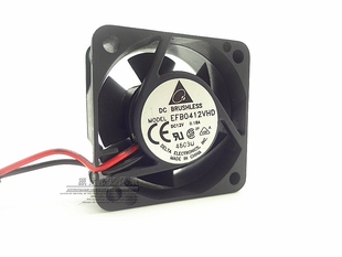 台达 EFB0412VHD 4cm/厘米 4020 12V 0.18A 2线交换机 服务器风扇