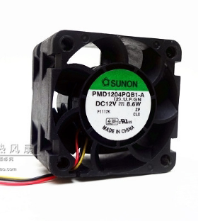 建准SUNON 4028 双滚珠12V 8.6W服务器1U2U暴力风扇PMD1204PQB1-A