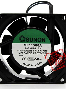 建准 SF11580A-1083HSL.GN AC风扇 8038 115V 8厘米原装正品Sunon