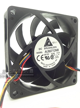 台达 AUB0712MB 7CM 7015 12V 0.24A 4线PWM 电脑机箱 CPU风扇