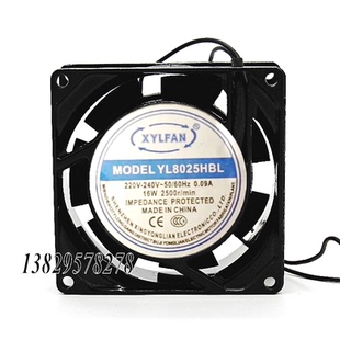 兴永联 XYLFAN YL8025HB/HBL 220V 0.09A 16W 8cm 8025 轴流风机
