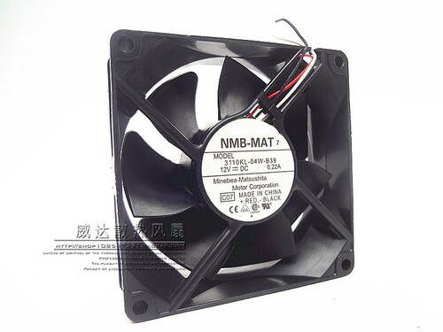 NMB 8025 8CM 12V 0.22A 8厘米 电脑 CPU机箱风扇 3110KL-04W-B39