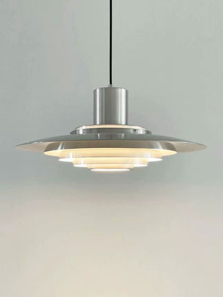 丹麦设计师p376飞碟餐厅吊灯现代简约北欧铝材饭厅多层餐桌吧台灯