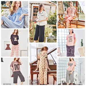 极速鼠短袖七分裤薄款家居服套装