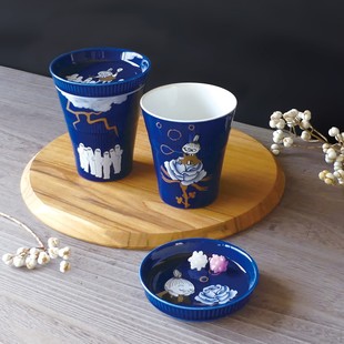 【现货】日本制MOOMIN香兰社姆明陶瓷小盘子杯子华丽细致2025新作