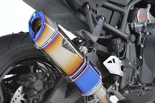 RS GEAR 适用KAWASAKI 川崎 ZH2 SE 钛合金烧蓝中尾段排气管 火龙