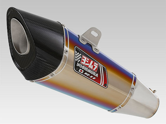 yoshimura kawasaki 川崎 z400 r11钛合金烧蓝中尾段排气管 吉村