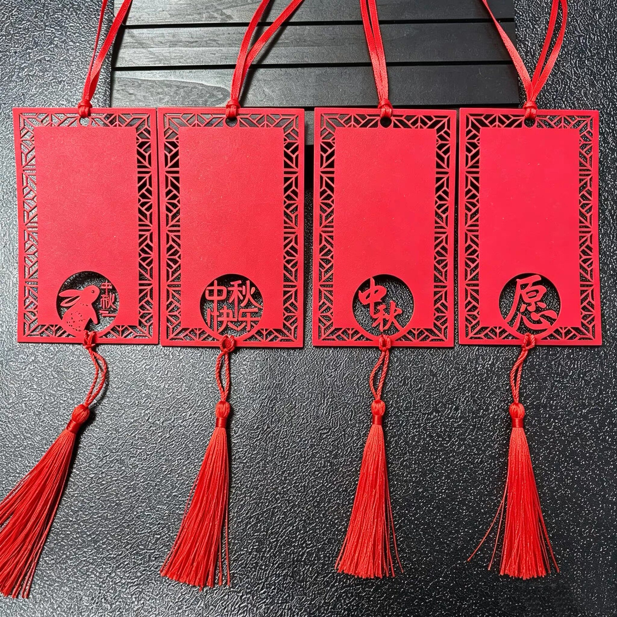 中国风古风许愿卡吊卡树空白手写DIY中秋节日感恩祝福悬挂装饰卡