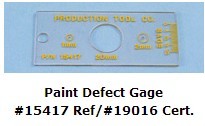 Defect 油漆缺陷比对板 Paint 15417 Gage production