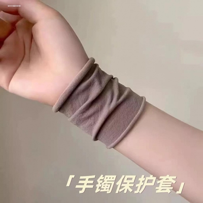 手镯保护套装高弹力时尚素圈防磕碰套首饰金银镯子古法黄金翡翠玉