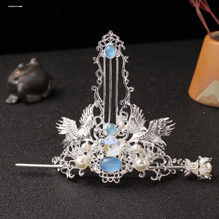 发冠汉服侠客头冠古风头饰明制发饰簪子男女通用束发复古发簪