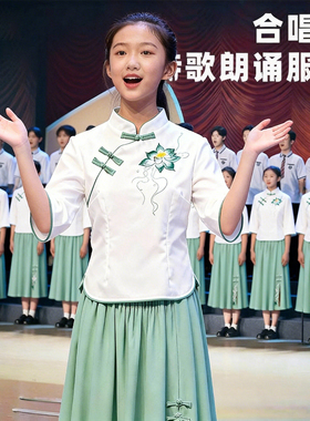 民国学生装少女旗袍汉元素改良中国风唐装禅意茶服日常汉服两件套