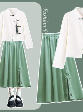 朗诵合唱演出服女童演讲比赛初高中学生学院风主持礼服合唱团口才