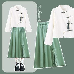 朗诵合唱演出服女童演讲比赛初高中学生学院风主持礼服合唱团口才